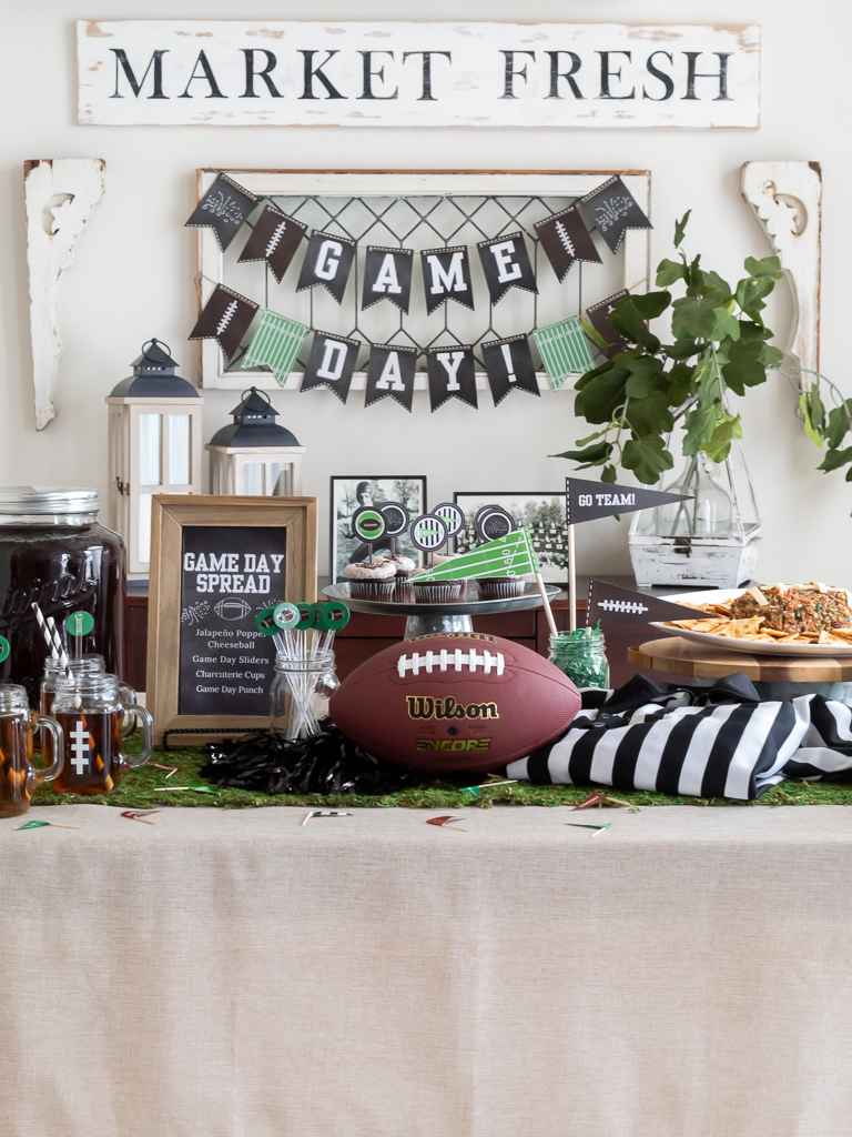free football printables for game day parties - midwest life and
